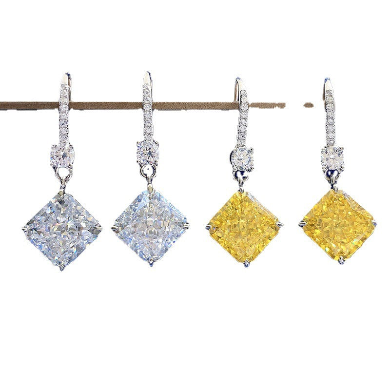White Diamond Earrings