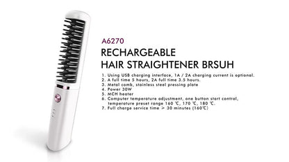 Rechargeable Hair Straightener
