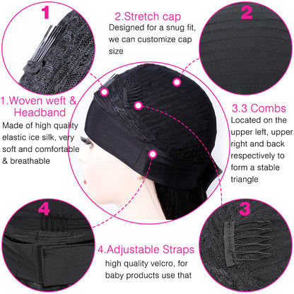 Headband Human Hair Wig