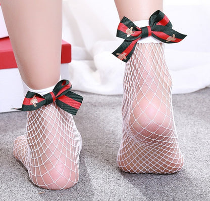Women's Lace Fishnet Sheer Ankle Dress Socks