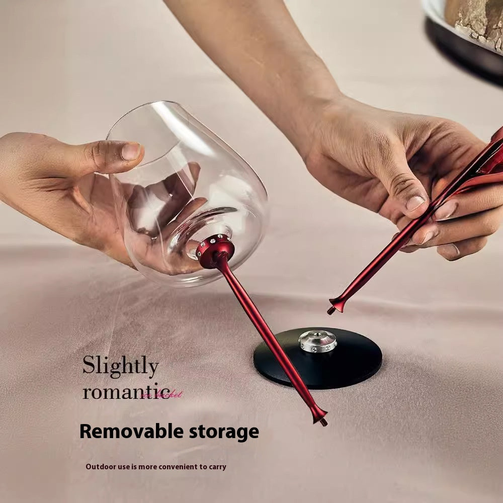 Rotating Wine Glass Set