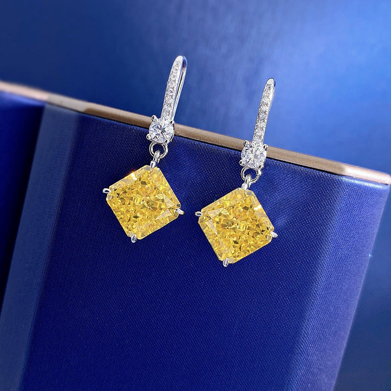 White Diamond Earrings