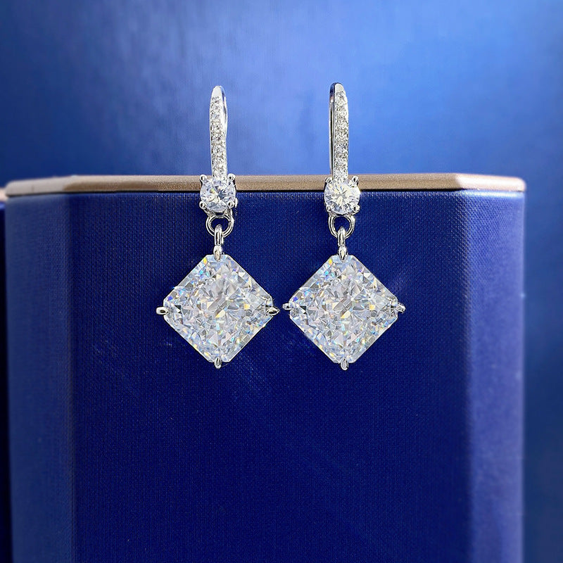 White Diamond Earrings