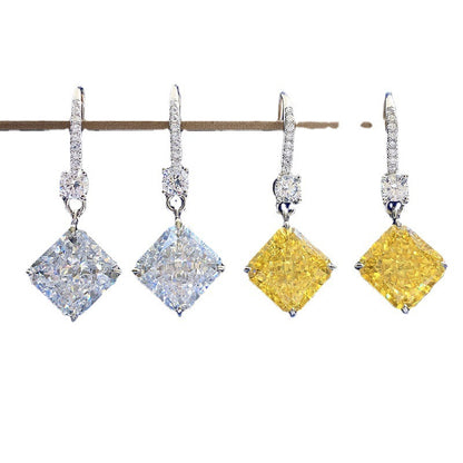 White Diamond Earrings