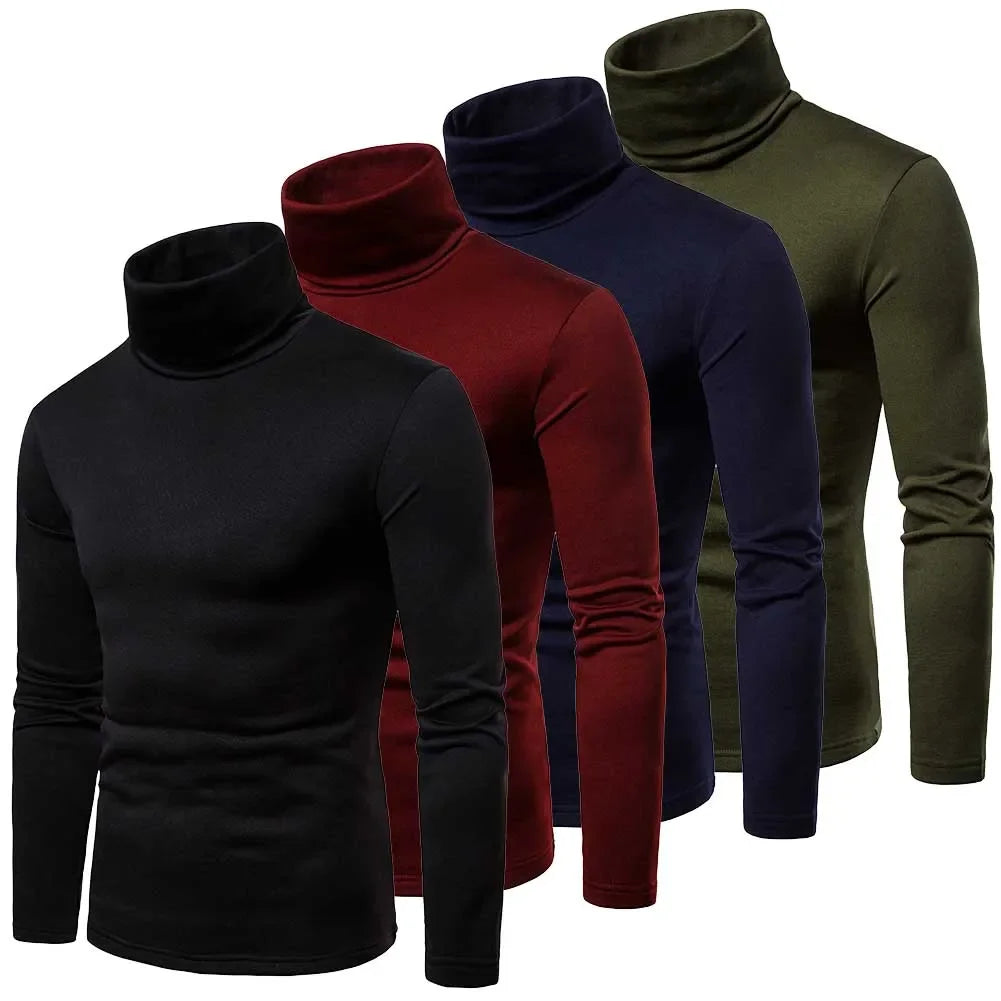 New Men's Thermal Turtleneck Shirt