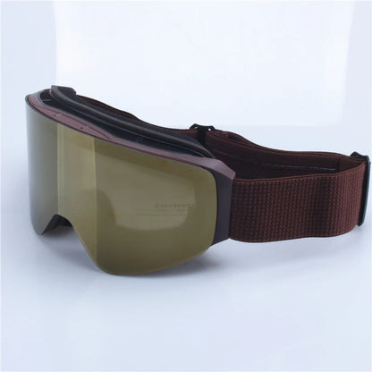 Magnetic Flip Cover Double Layer Anti-Fog Ski Goggles