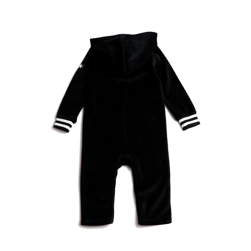 Tired Dress with Hooded Lining Striped Shirt