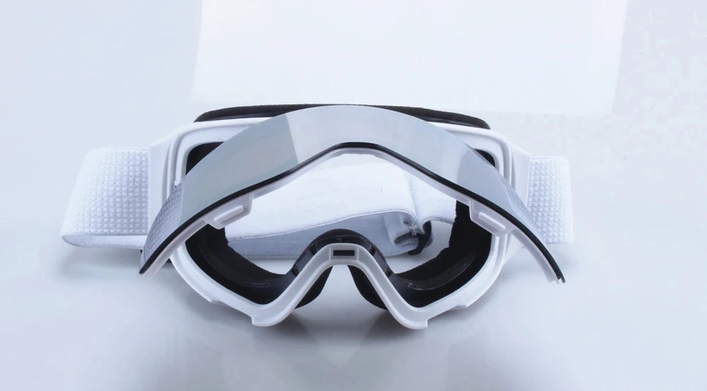 Magnetic Flip Cover Double Layer Anti-Fog Ski Goggles