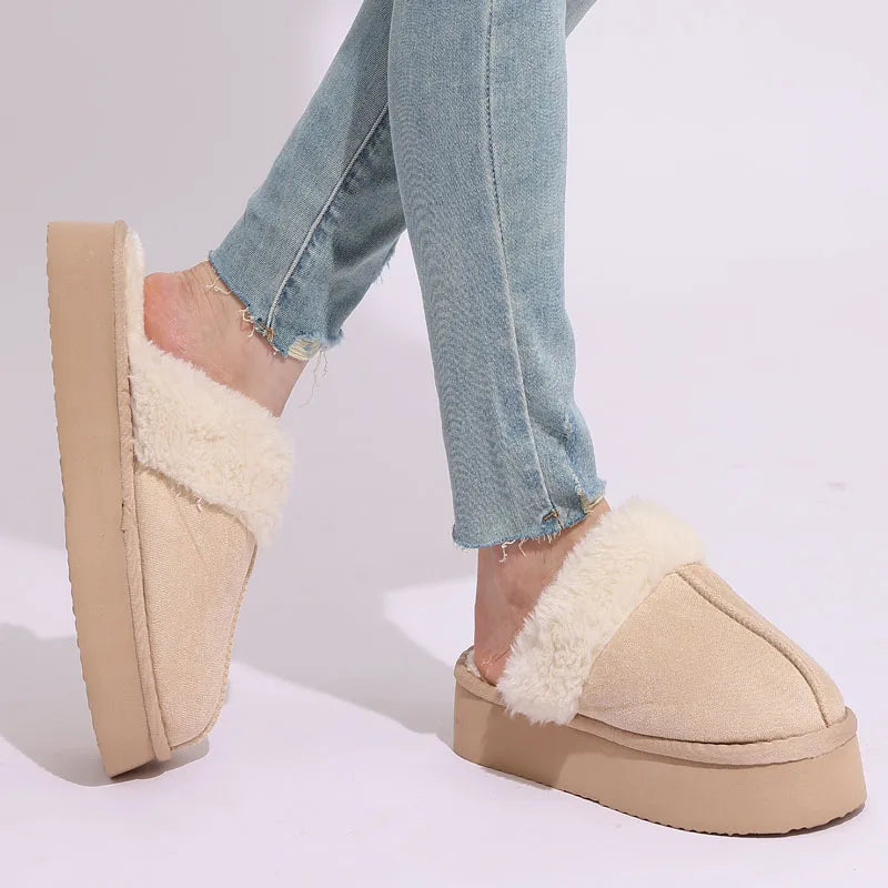 Women's Platform Winter Slippers