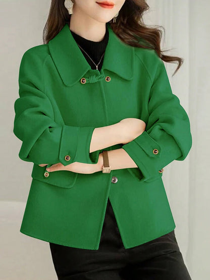 Elegant Solid Short Coats