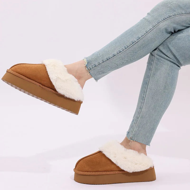 Women's Platform Winter Slippers