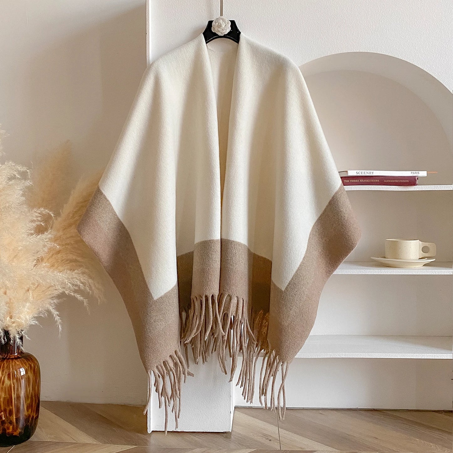 Winter Warm Plaid Ponchos And Capes