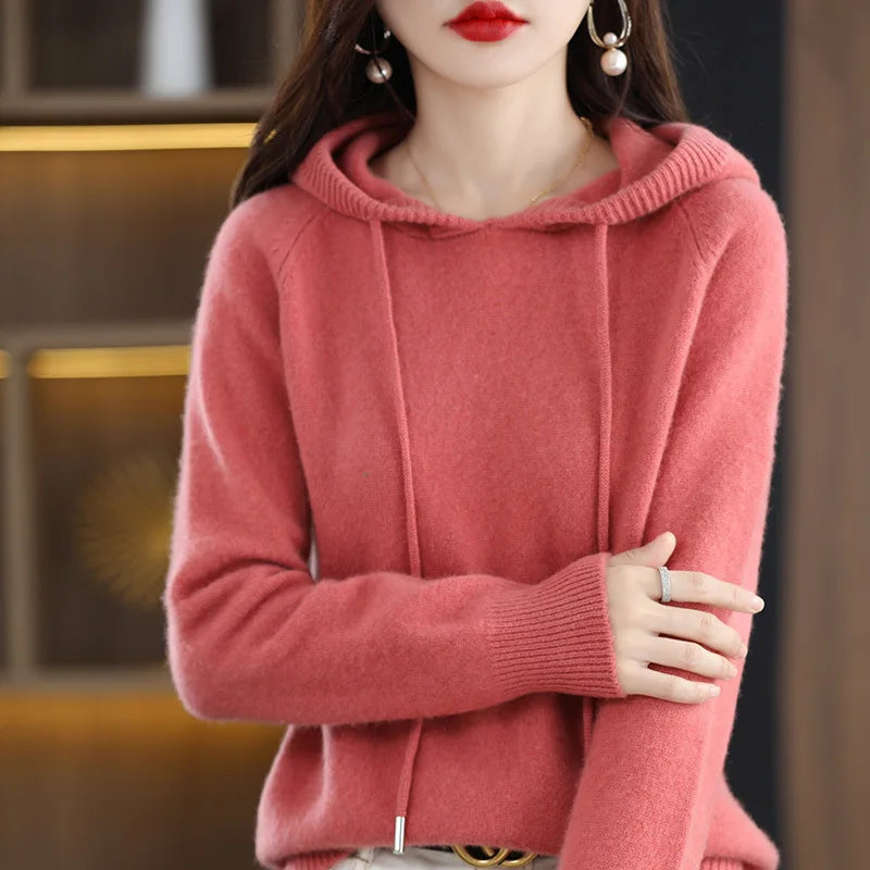 Women Pullover Sweaters Hooded