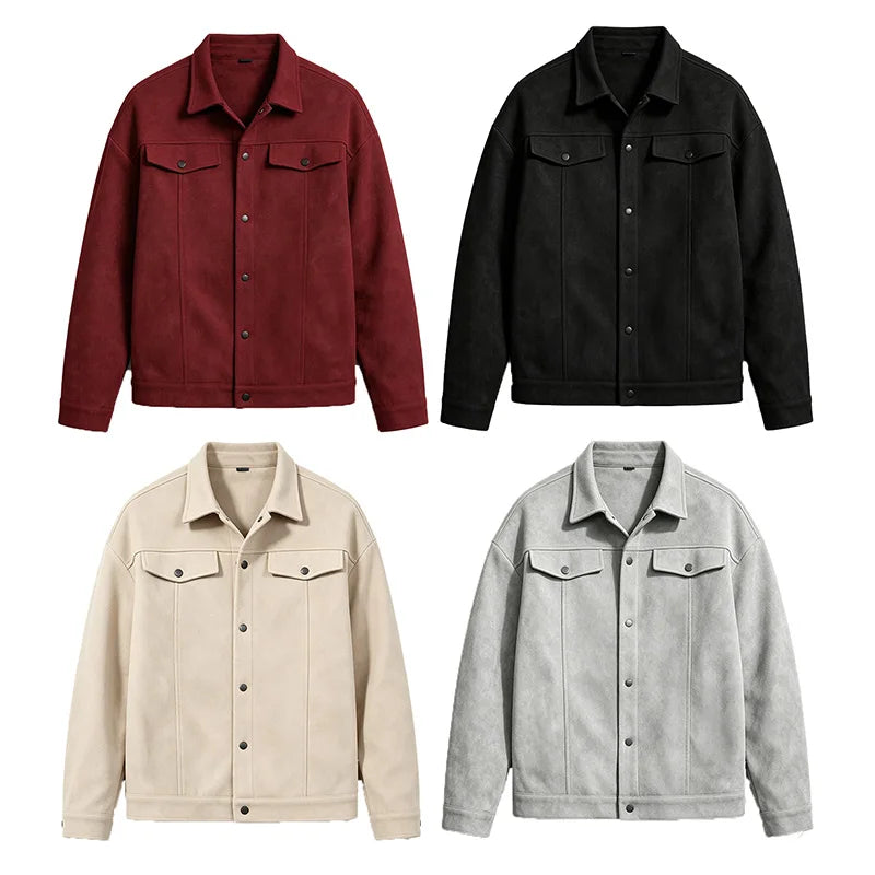 Fake Decor Chest Flap Lapel Fashion Outer Jacket