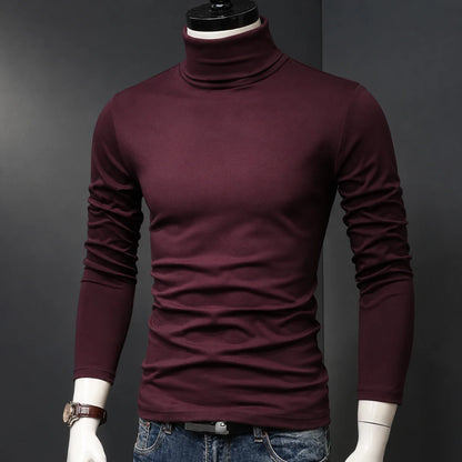 New Men's Thermal Turtleneck Shirt