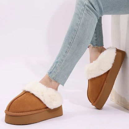 Women's Platform Winter Slippers