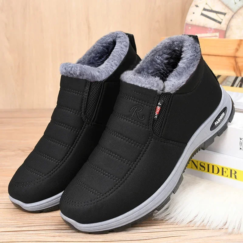 Thick velvet and warm snow boots