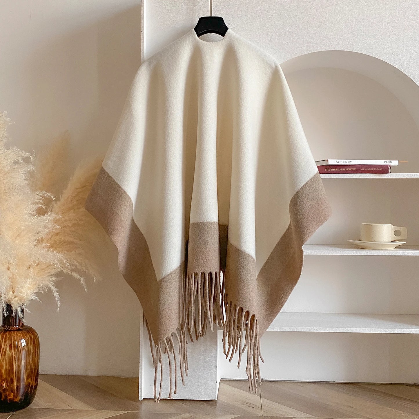 Winter Warm Plaid Ponchos And Capes