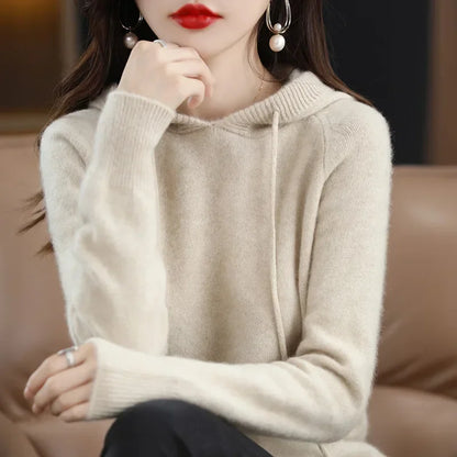 Women Pullover Sweaters Hooded