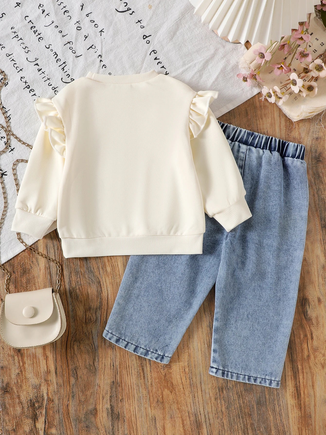 Apricot Long-Sleeved Sweater