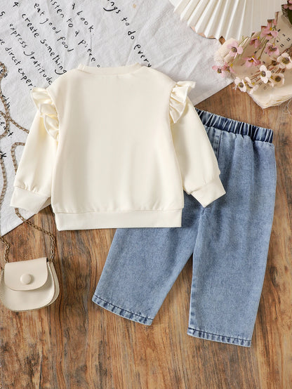 Apricot Long-Sleeved Sweater