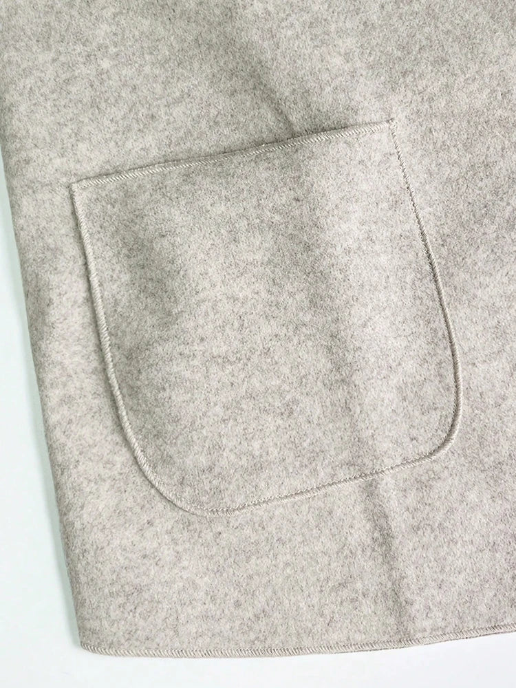 Classic Solid Short Woolen Coats