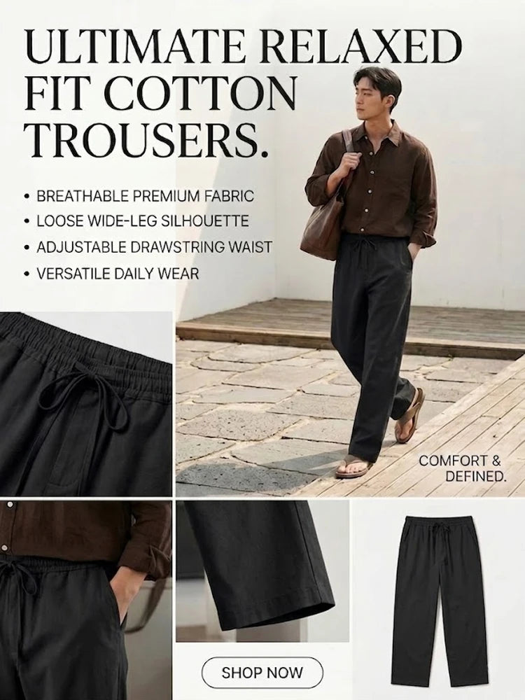 Casual Cotton Baggy Pants