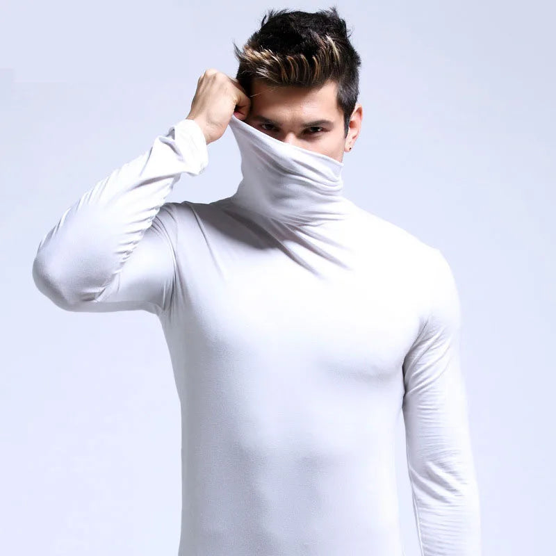New Men's Thermal Turtleneck Shirt