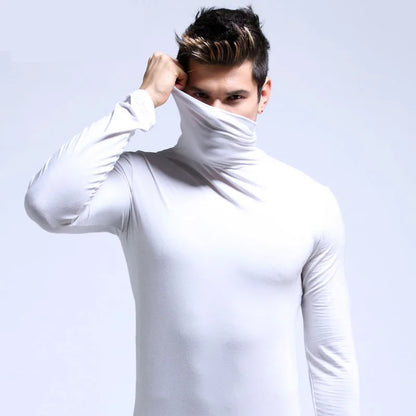 New Men's Thermal Turtleneck Shirt