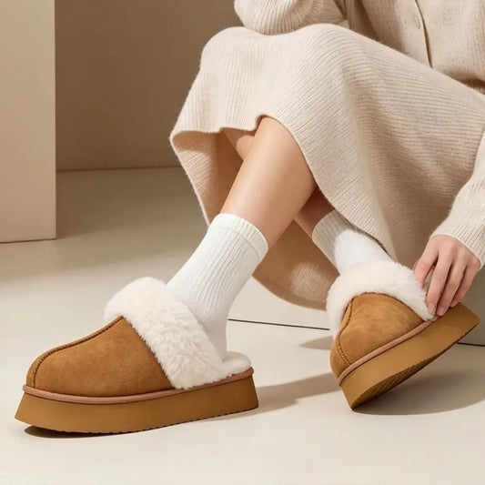 Women's Platform Winter Slippers