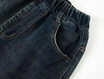 Boys Plush Warm Jeans