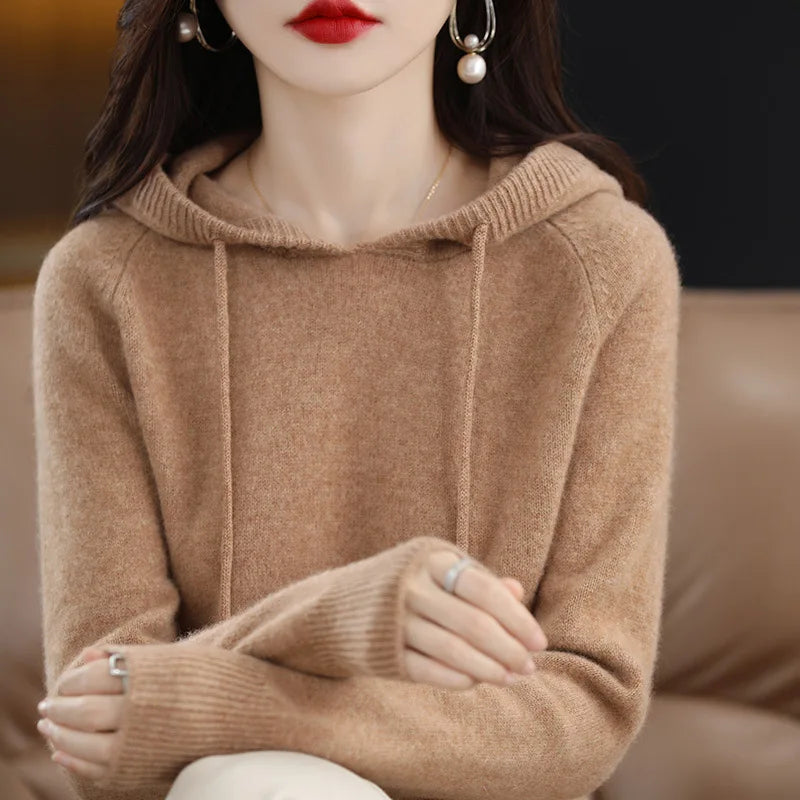 Women Pullover Sweaters Hooded
