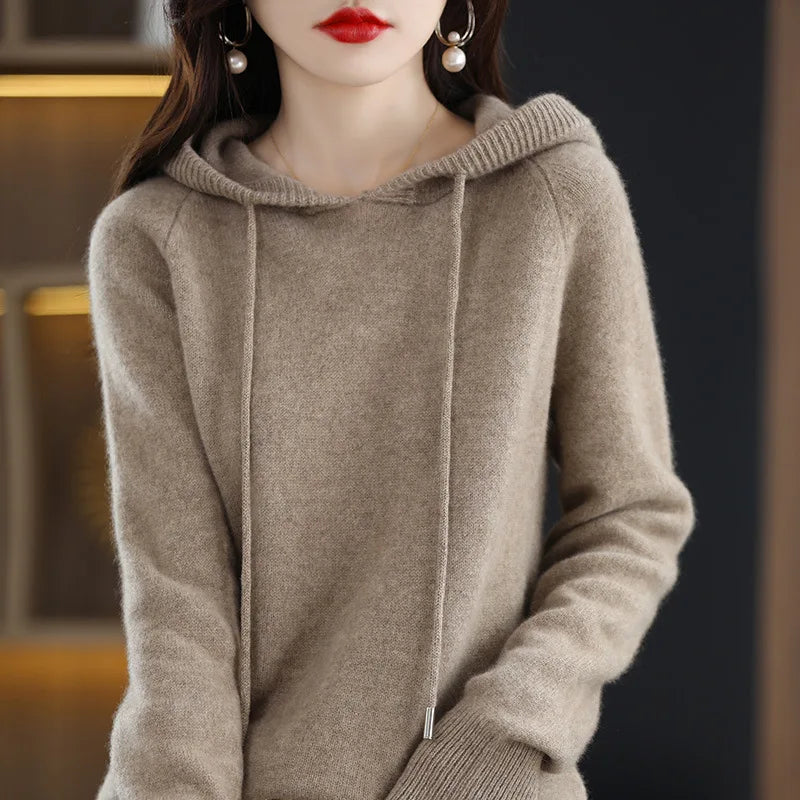 Women Pullover Sweaters Hooded