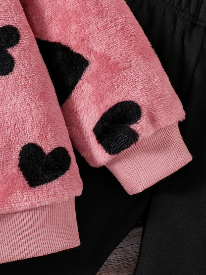 Comfortable love plush hooded