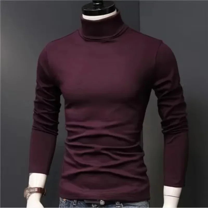 New Men's Thermal Turtleneck Shirt