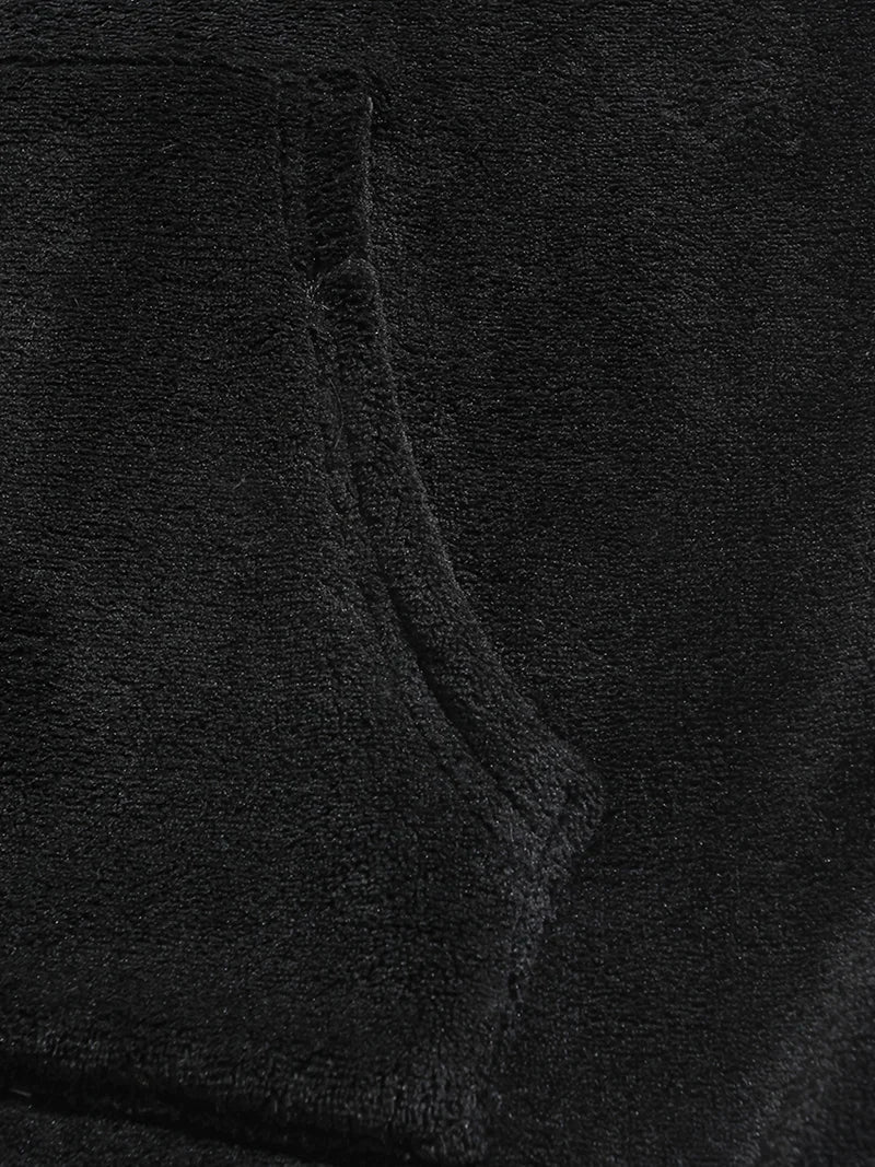 Men Fuzzy Fleece Hoodie