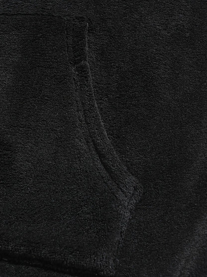 Men Fuzzy Fleece Hoodie