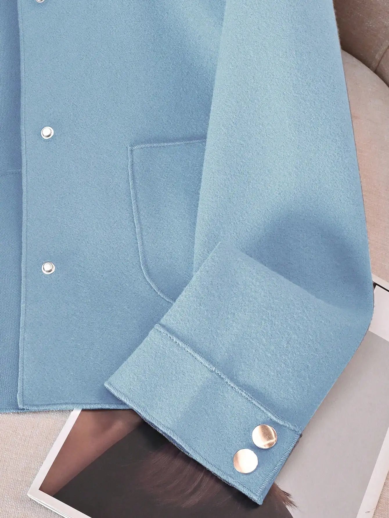 Classic Solid Short Woolen Coats
