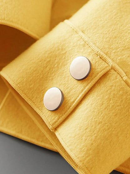 Classic Solid Short Woolen Coats