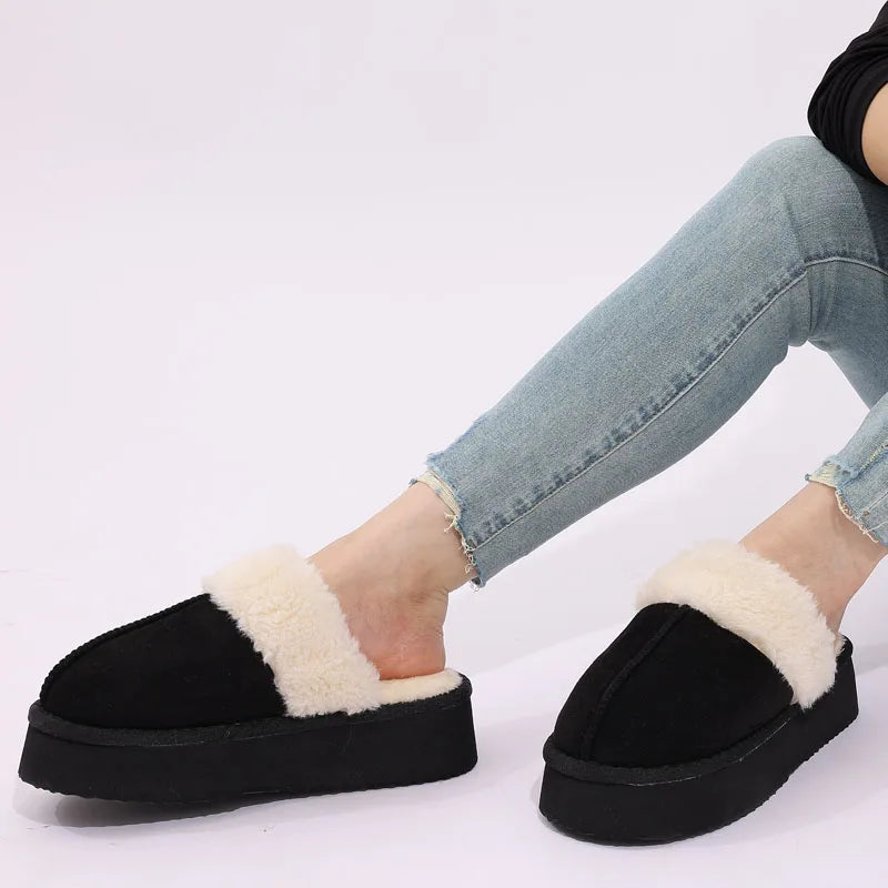 Women's Platform Winter Slippers