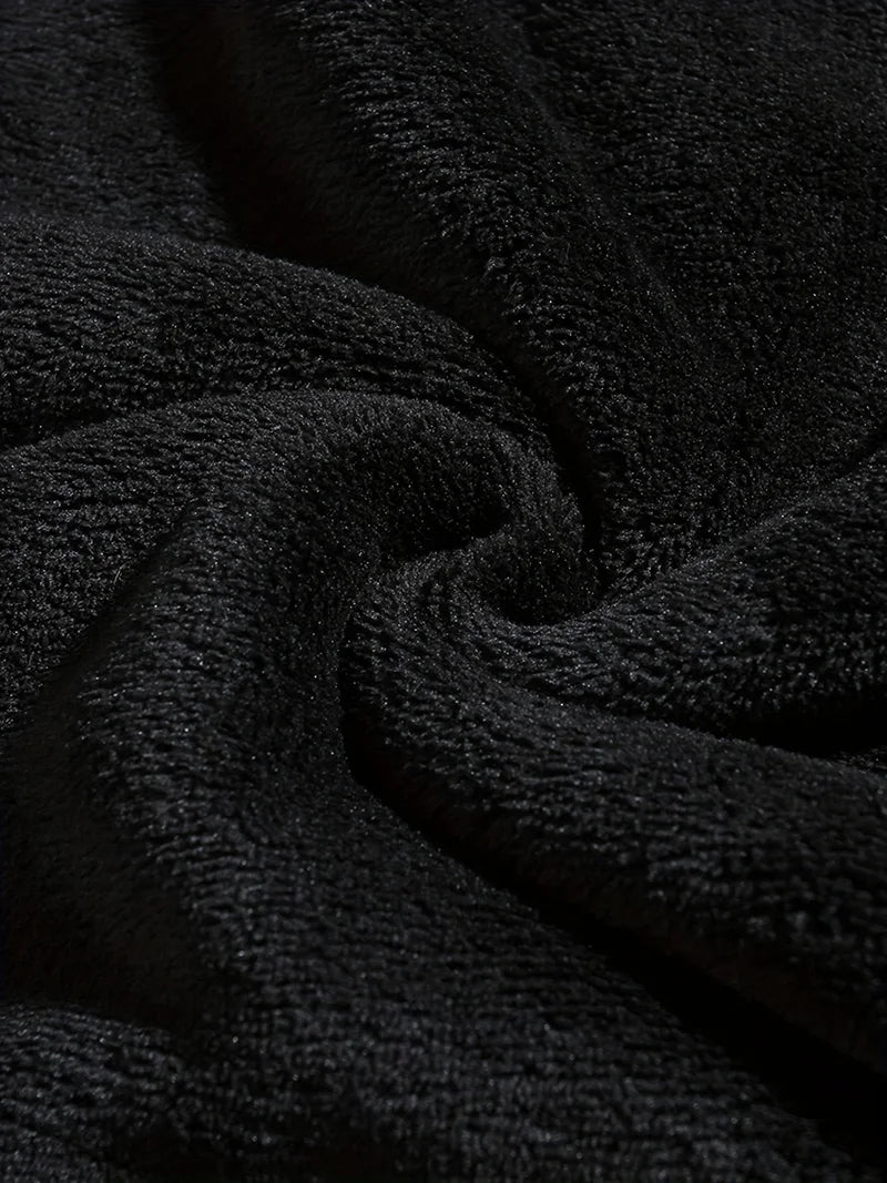 Men Fuzzy Fleece Hoodie