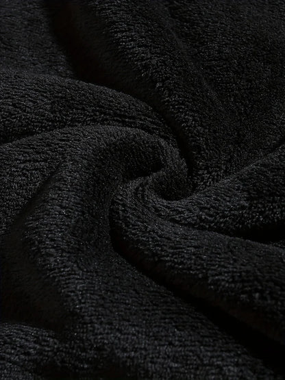 Men Fuzzy Fleece Hoodie