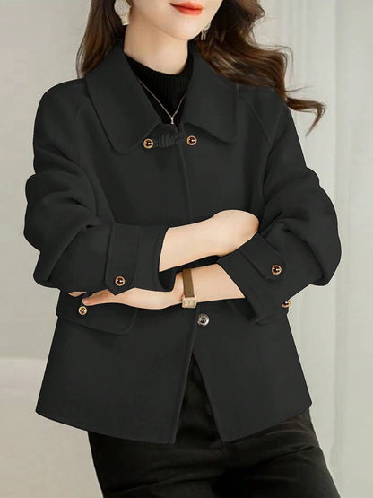 Elegant Solid Short Coats