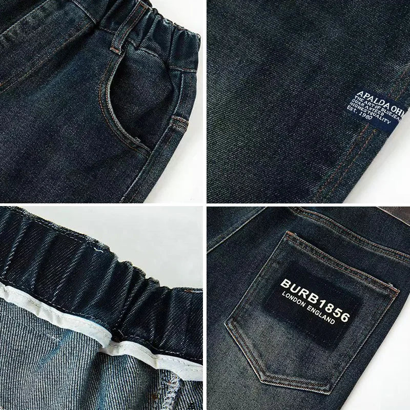 Boys Plush Warm Jeans