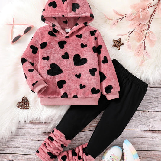 Comfortable love plush hooded