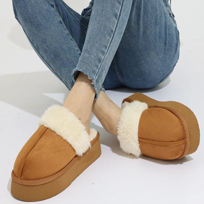 Women's Platform Winter Slippers