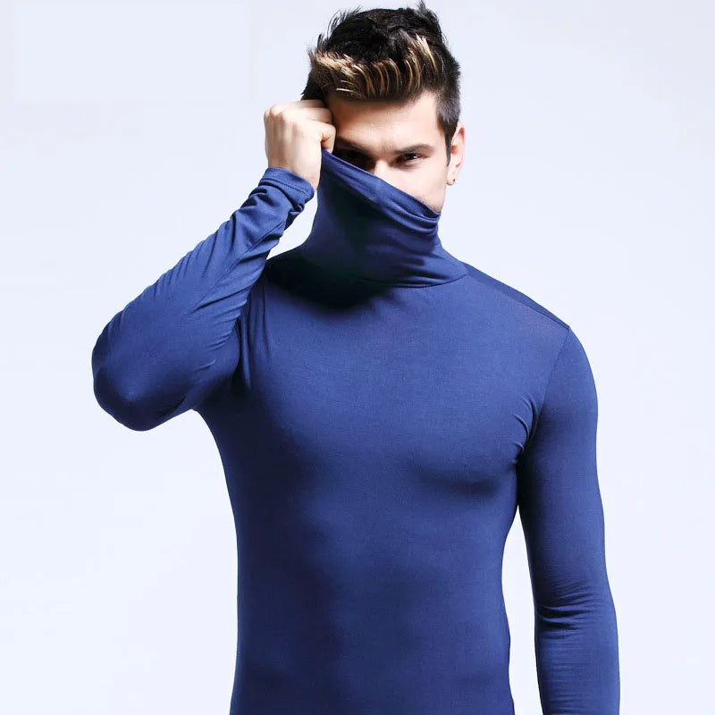 New Men's Thermal Turtleneck Shirt
