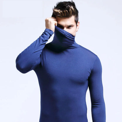 New Men's Thermal Turtleneck Shirt