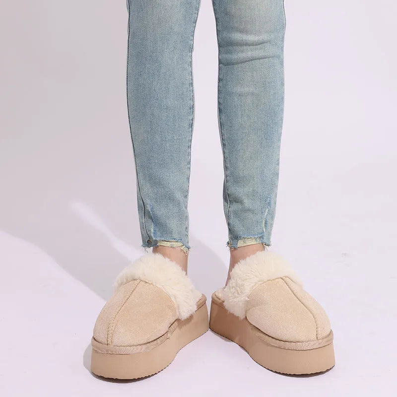 Women's Platform Winter Slippers