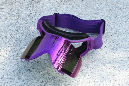 Magnetic Flip Cover Double Layer Anti-Fog Ski Goggles